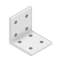 MODULAR SOLUTIONS ANGLE BRACKET 90MM TALL X 90MM WIDE WITH STAINLESS STEEL HARDWARE